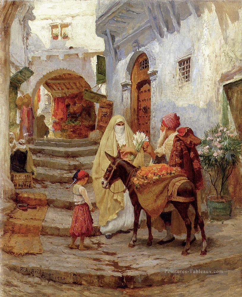Le Vendeur Orange Arabic Frederick Arthur Bridgman Peintures à l'huile
